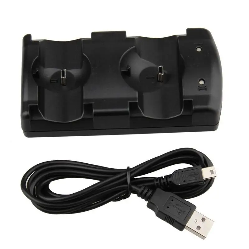 USB двойное зарядное устройство зарядная док-станция для Sony PS3 Move Wireless Controlle |