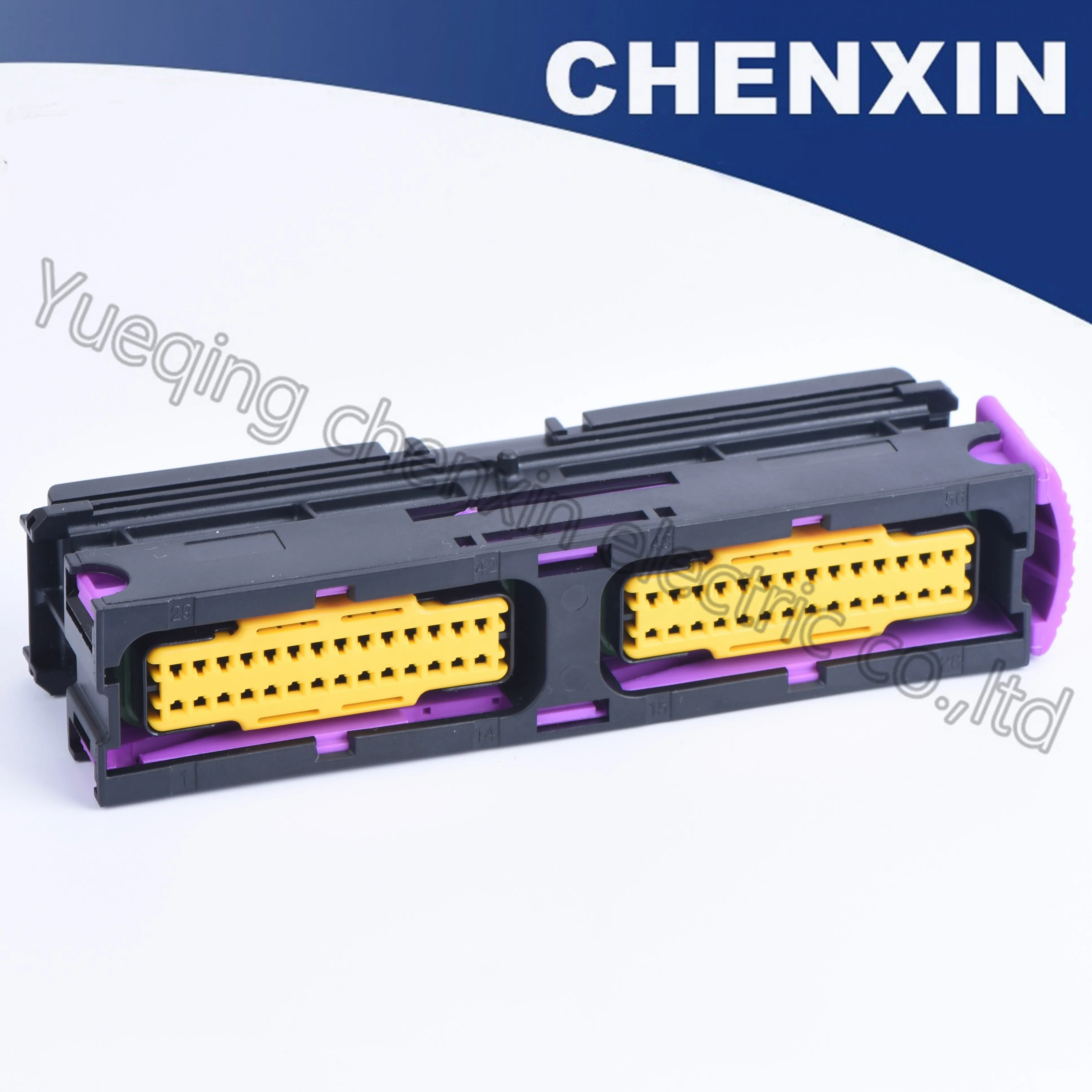 Черный водонепроницаемый электронный разъем ECU 56 pin для автомобиля гнездовой