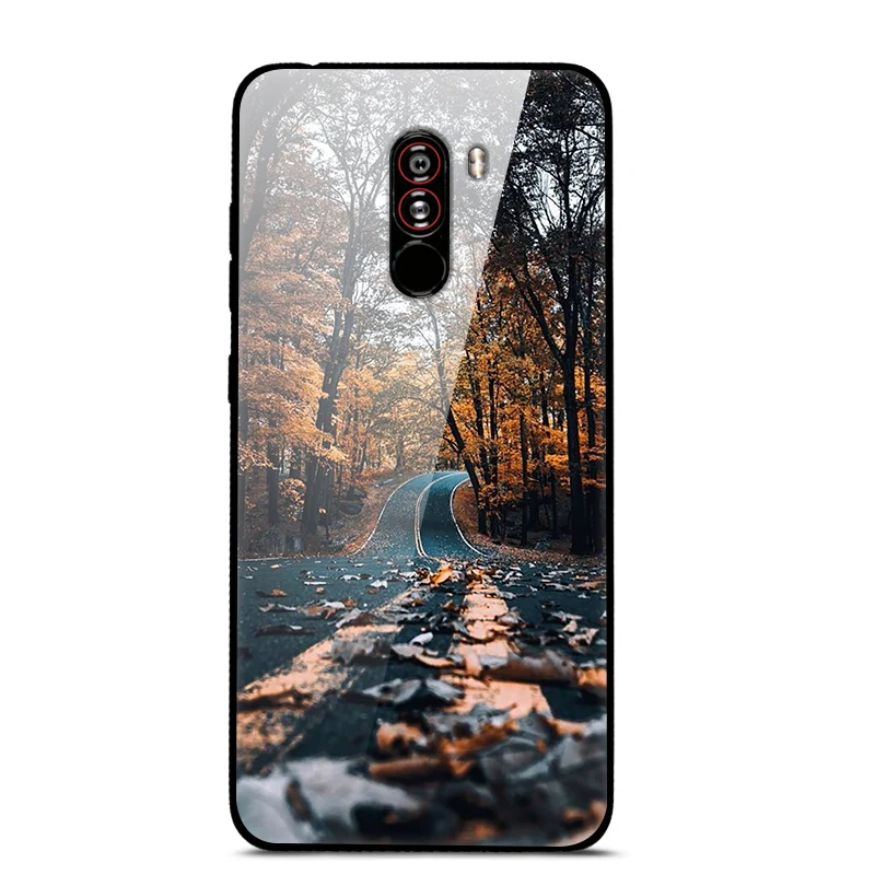 Poco F1 Case For Xiaomi Pocophone F1 Case Glass Back Cover For Xiaomi Pocophone F1 Case Mi 9t Mi9t Redmi Note 8 Pro Redmi 9 Case