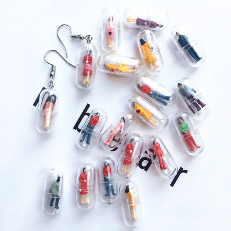 Серьги подвески женские ручной работы с милыми капсулами|Серьги-подвески| |