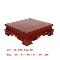 red sandalwood carvings furnishing articles household act the role ofing is tasted vase aquarium handicraft mahogany base