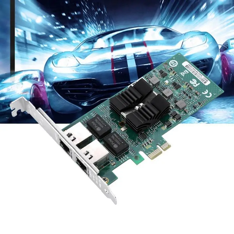 Для INTEL 82576 Gigabit PCI e Dual Порты и разъёмы сетевая карта адаптера для рабочего стола 1000