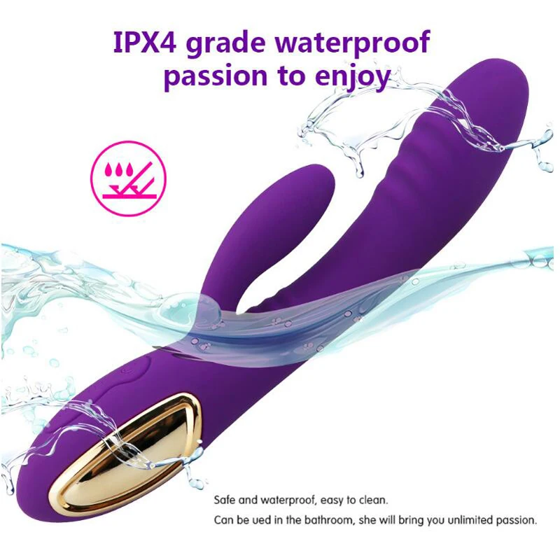 2 Мотор 10 скоростной секс игрушка вибратор мягкий G Spot кролик USB Водонепроницаемый