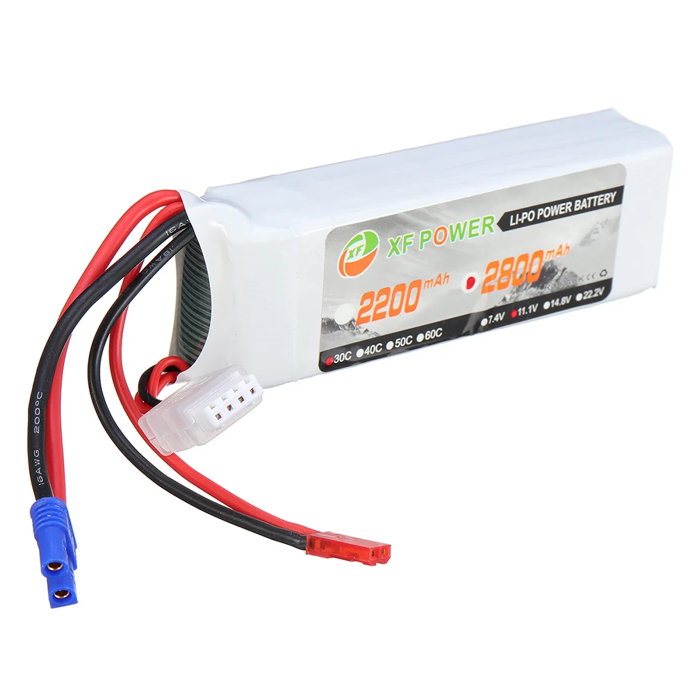 Lipo battery EC2 JST разъем для радиоуправляемой модели дрона квадрокоптера запасные