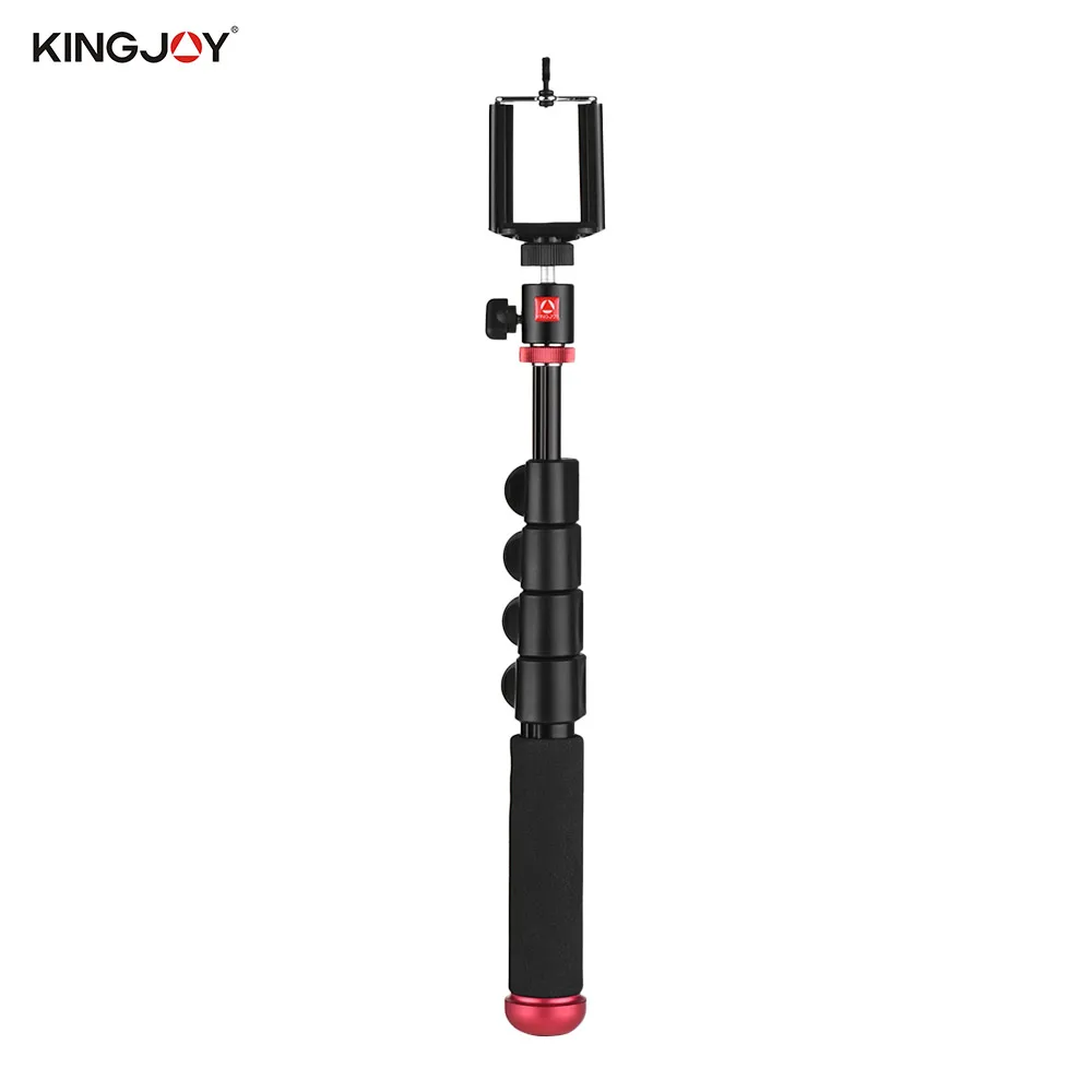 Селфи палка KINGJOY с зажимом для телефона мини Шариковая головка камеры монопод 4/5