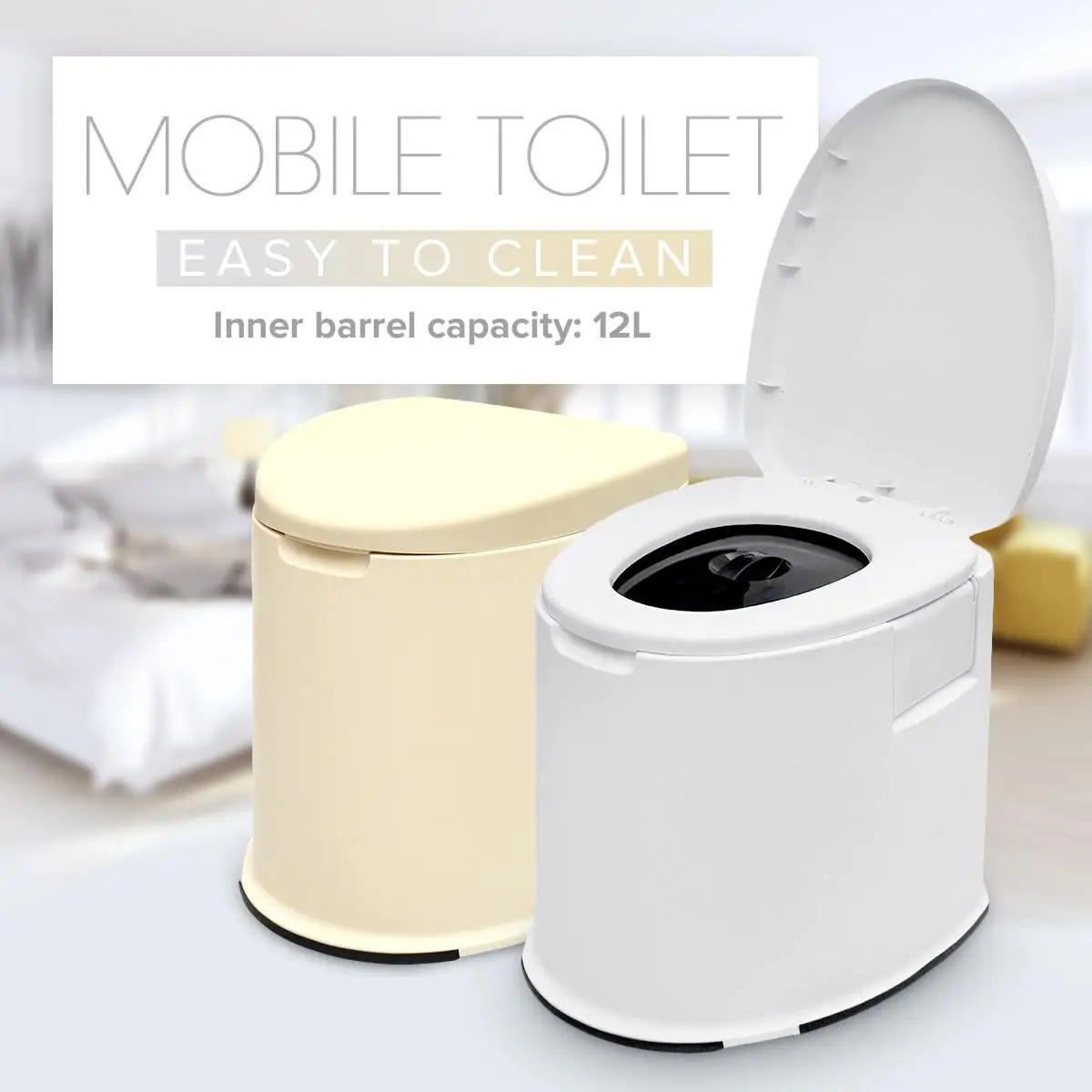 Портативный туалет 12 л мобильный для путешествий Открытый Кемпинг походы