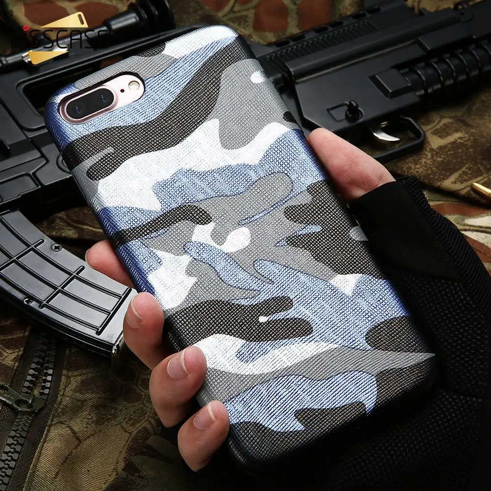 Чехол KISSCASE с камуфляжным рисунком для iPhone X 8 7 6s 6 Plus 5 S SE чехлы из искусственной
