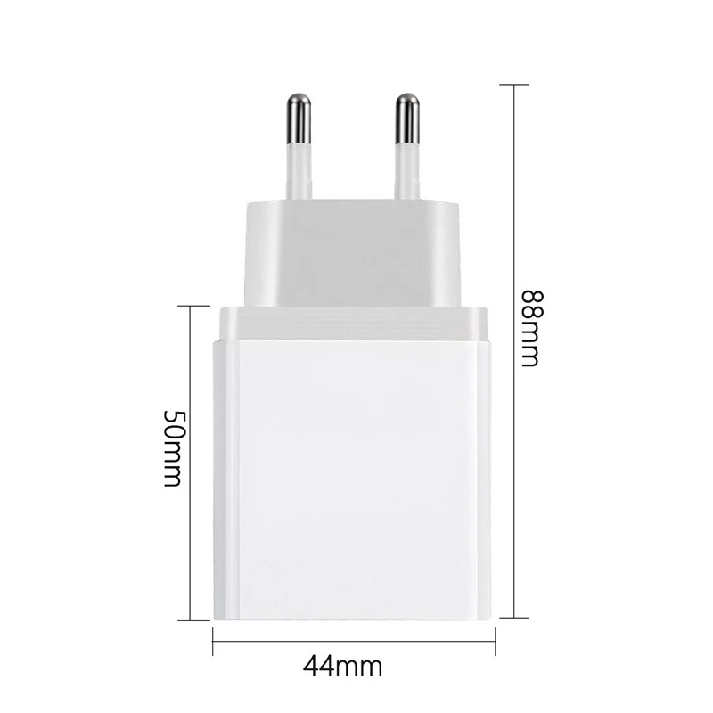 Зарядное устройство USB 5В 2.4A настенное зарядное для iphone 7 8 Samsung S8 S9 Plus Зарядка Xiaomi