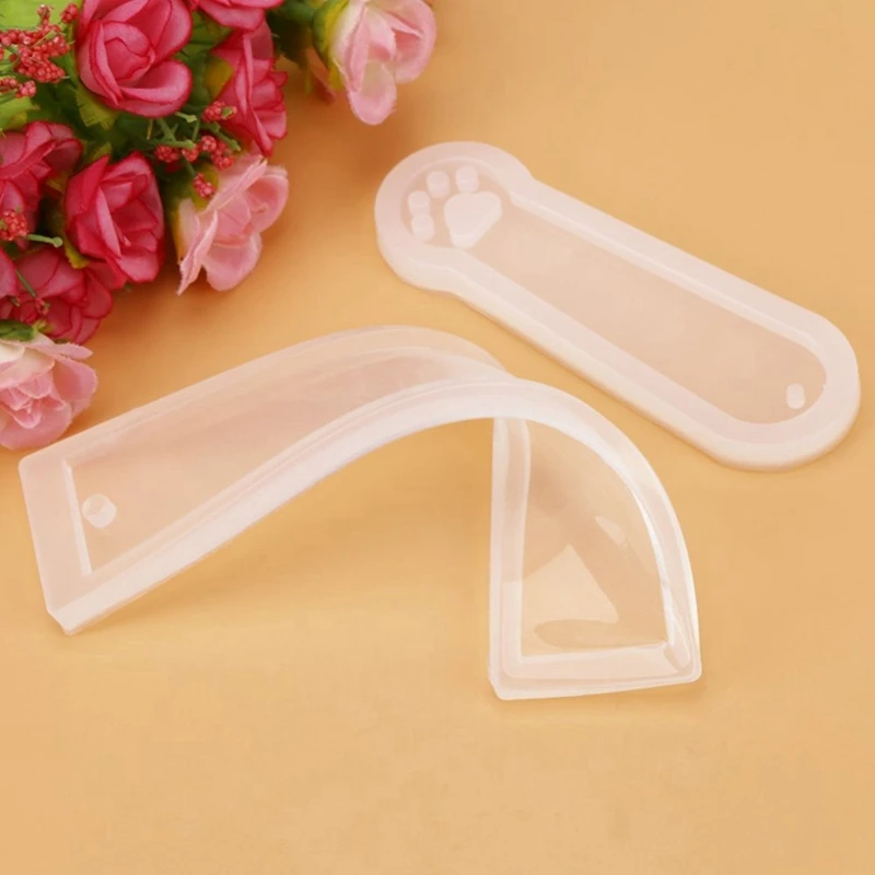 3 Pcs Diy Bookmark Mould Making Epoxy Jewelry Craft Silicone Transparent Mold | Канцтовары для офиса и дома