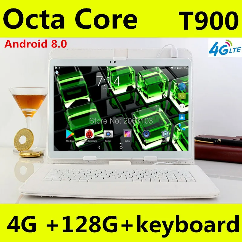 Новый компьютер 10 1 дюймовый планшетный ПК Восьмиядерный Android 8 0 4 Гб ОЗУ 128 ПЗУ