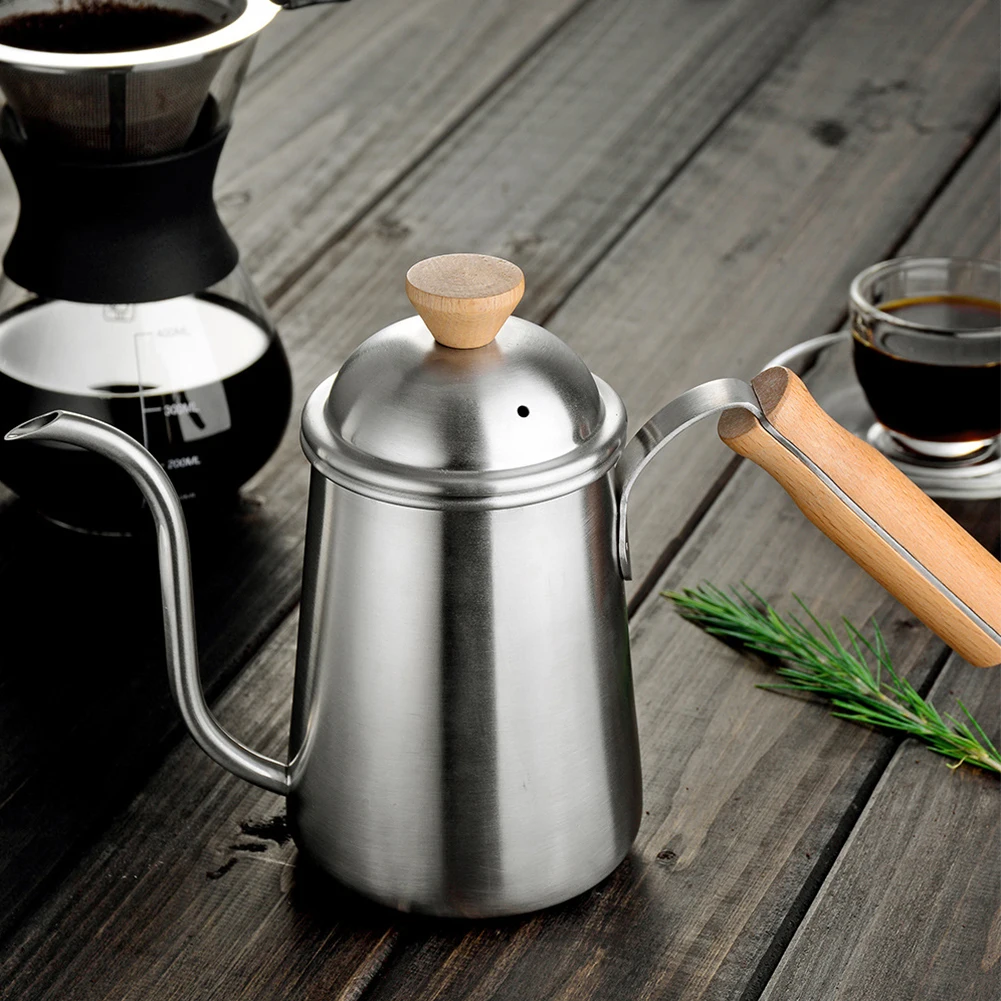 650 мл гусиная шея Drinkware чайник кофейник носик Pour over утолщение нержавеющая сталь