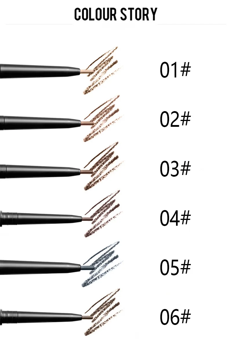 Eyebrow Tint Cosmetics Natural Long-Lasting Tattoo Pen Waterproof Black Brown Pencil Makeup Set Beauty | Красота и здоровье