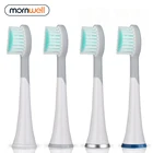 Сменные Прорезиненные насадки для электрической зубной щетки Mornwell D01D02, 4 шт.