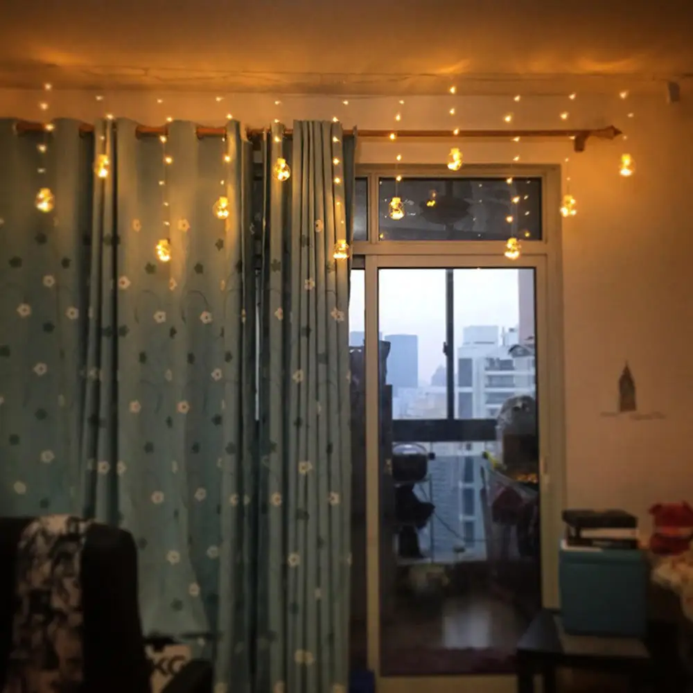 Светодиодная лампа для украшения шариков наружная занавесок в спальню Подвесная