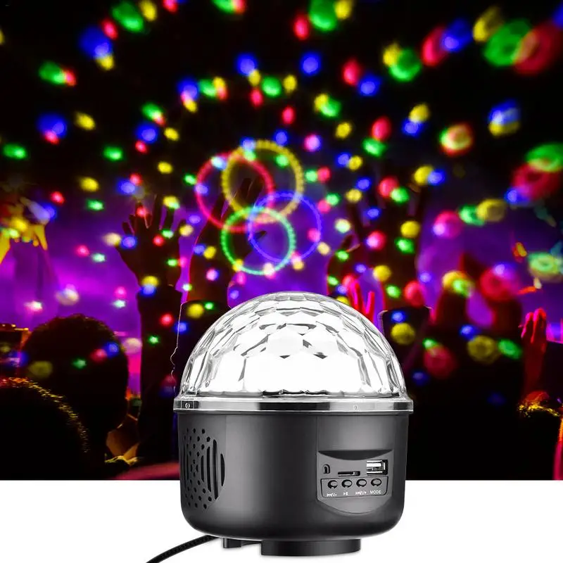 3 режима музыка в формате MP3 разноцветный мини RGB Хрустальный сценический свет с