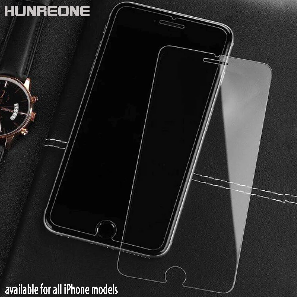Hunreone Высокое качество 2.5D защита экрана закаленное стекло для iPhone X XS XR Max 7 7P 8 8P 6 6S 6P