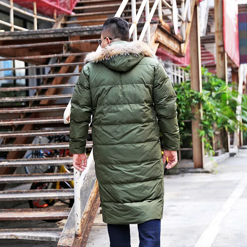 12XL 10XL зимняя мужская куртка толстый белый утиный пух теплое Мужское пальто