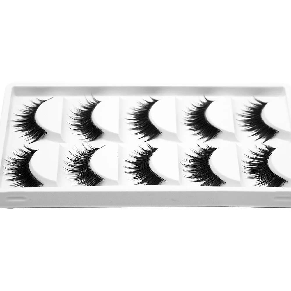 Накладные 3D ресницы Kimcci 5 пар натуральные норковые мягкие для длительного