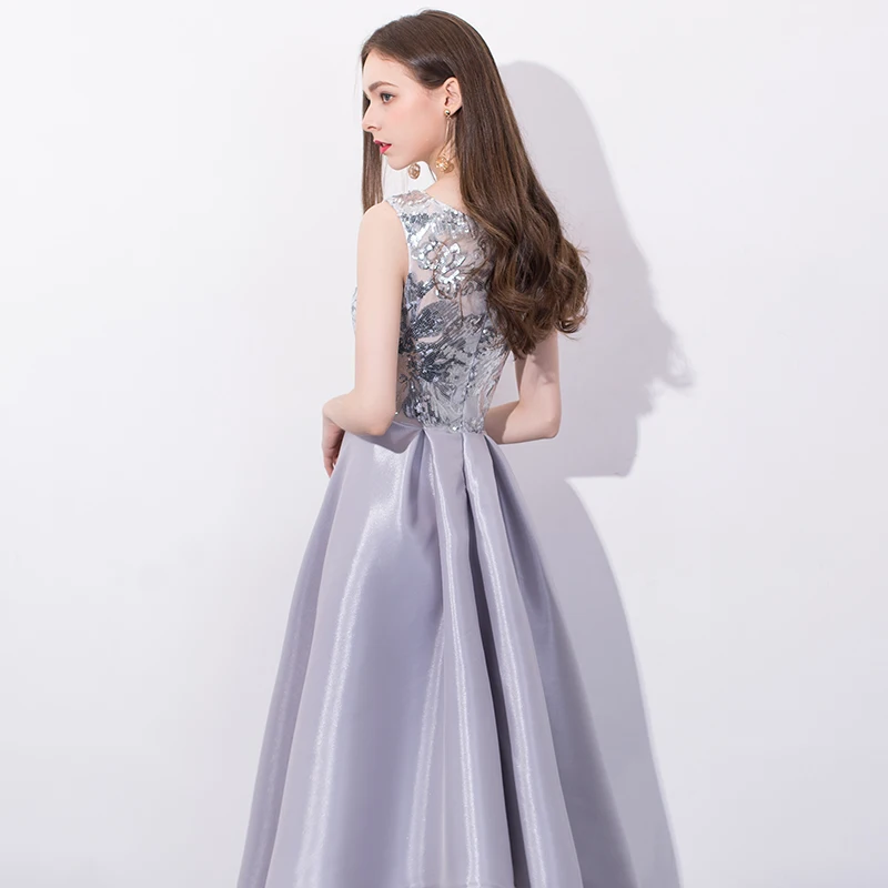 SSYFashion простое коктейльное платье без рукавов банкетное элегантное Золотое