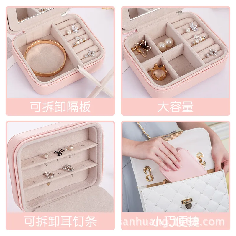 Travel Portable Jewelry Box Earrings Receiving Korean Creative | Украшения и аксессуары