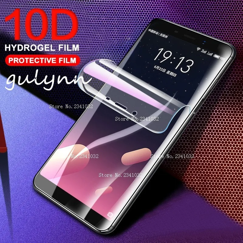 10D мягкая Гидрогелевая пленка с полным покрытием для Meizu Pro 7 Pro7 Plus защитная на