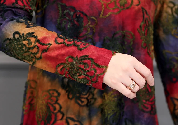 Women Dress Plus Size Long Sleeve Spring Autumn Mom Vintage Shirt Office Formal Elegant Casual Robe Femme Dresses | Женская одежда