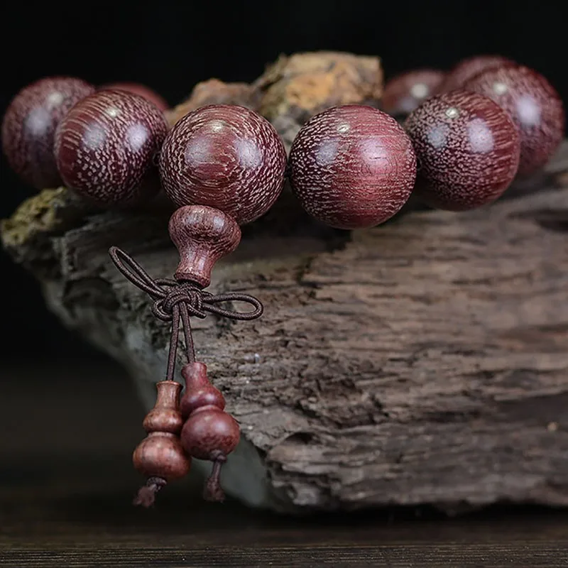 AURAREIKI Violetwood натуральный буддийский деревянный браслет из бисера для йоги