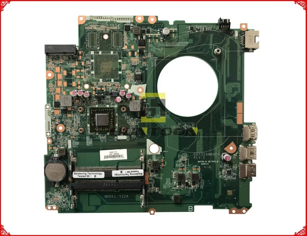 Высокое Качество MB 809987 001 для HP Pavilion 15 P серии Материнская плата ноутбука DAY22AMB6E0 REV: