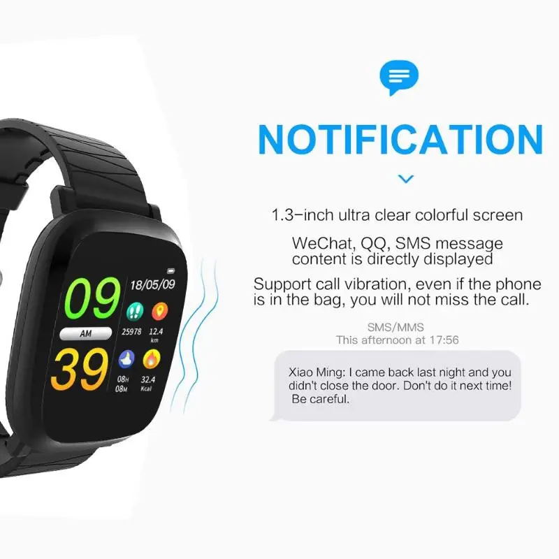 M30 IP67 Водонепроницаемый Bluetooth сердечного ритма крови Давление монитор