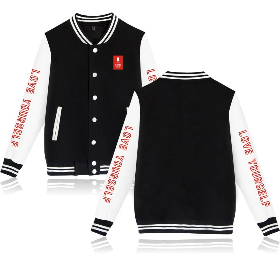 Kpop BTS LOVE YOURSELF World Tour Streetwear Basketball Hoodies Women Men Korean Sweatshirts Harajuku Friends Hip Pop Tracksuit |
