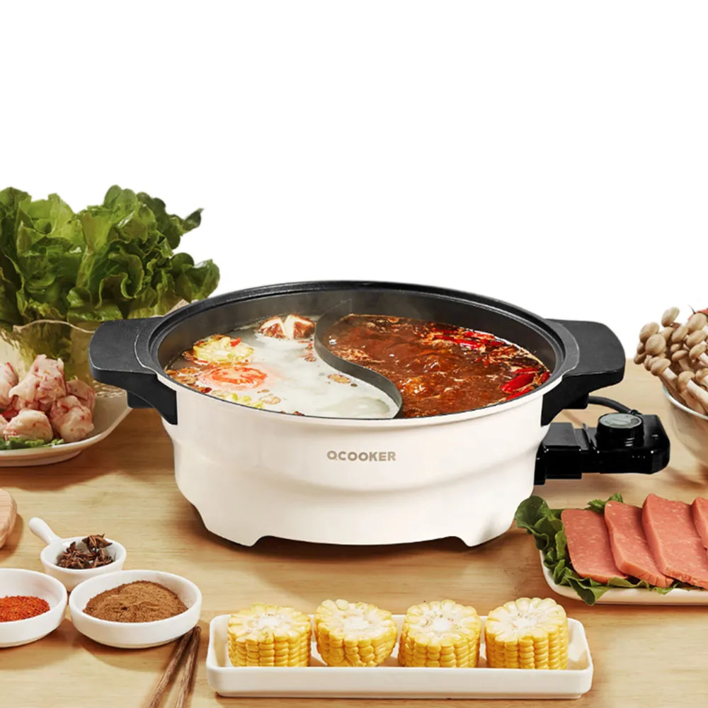 OCOOKER CR HG03 1500W 4L многофункциональный электрический горячий горшок с 2 сетками