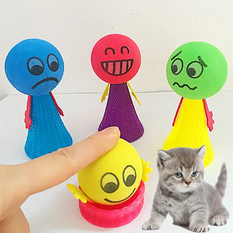 

Sale 1PC Funny Jumping Cat Toy Pet Cat Bouncing Toy Puppy Kitten Playing Toys Bouncy Balls Toys for Cat Pet Accessories