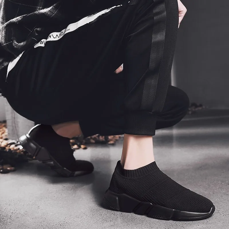 Thin Shoes Summer Breathable For Men Sneaker Teen Casual Without Lace Trend 2019 Fashion Socks Tenis Masculino |