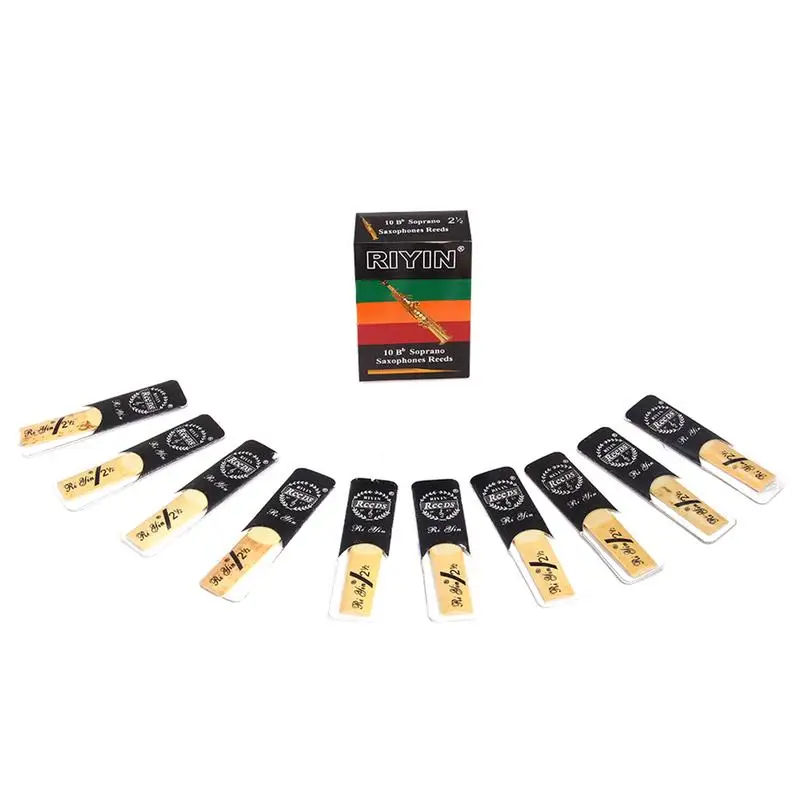 10 PCS Soprano Saxophone Reed 2.5# 1/2 BE Sax Reeds Musical Instrument Accessorizes | Спорт и развлечения