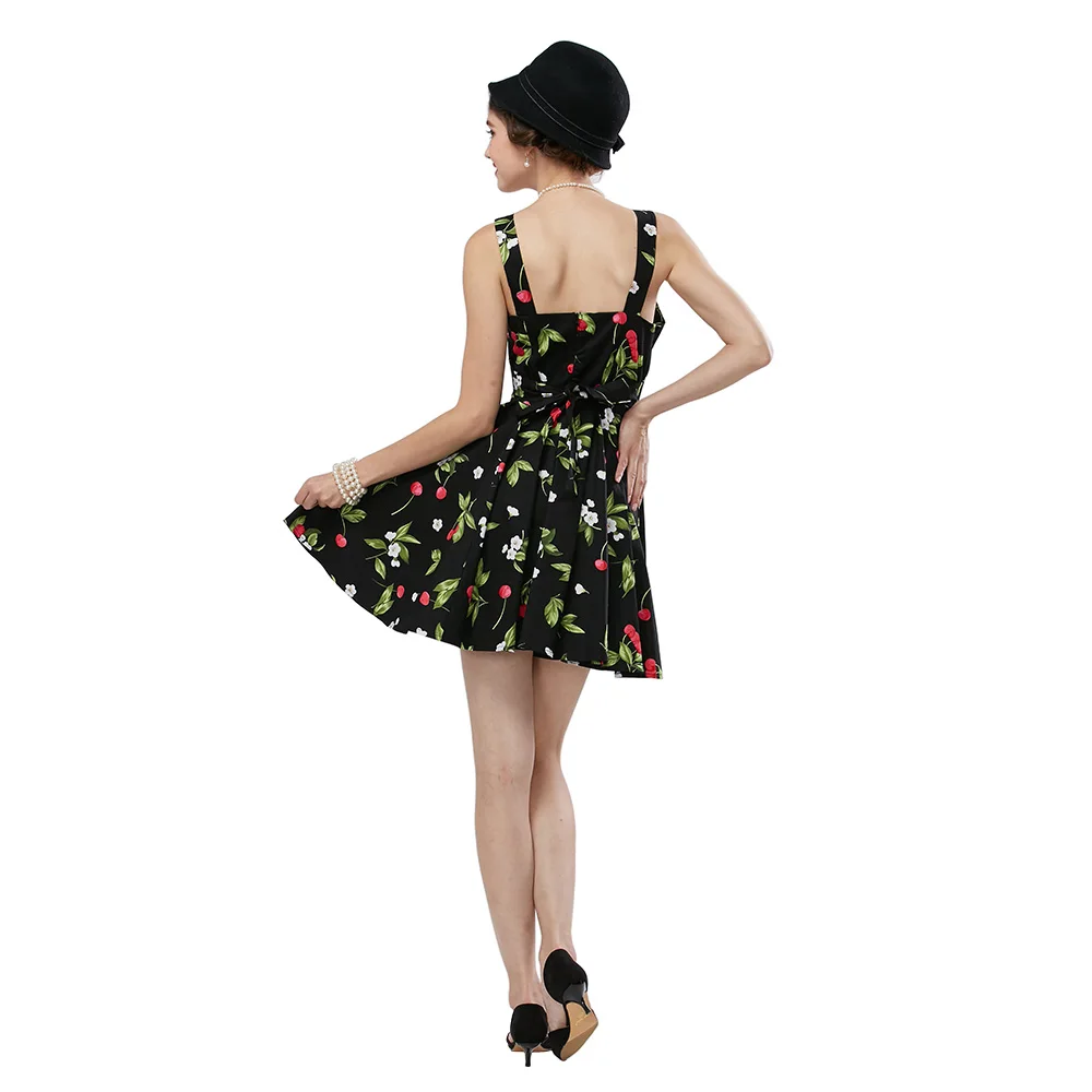 Wipalo женское винтажное летнее платье большого размера рокабилли 60s 50s ретро