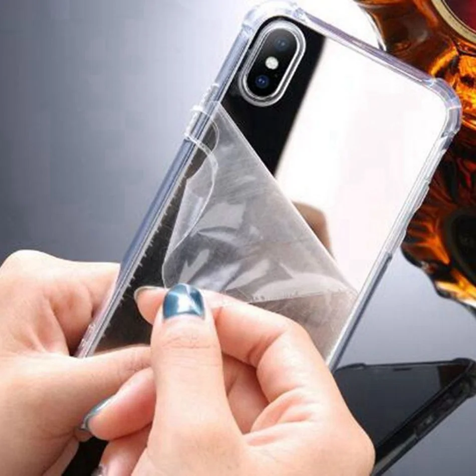 KISSCASE чехол с зеркальной поверхностью для samsung Galaxy S10E S10 S9 S8 plus Note 9 8 мягкая Задняя