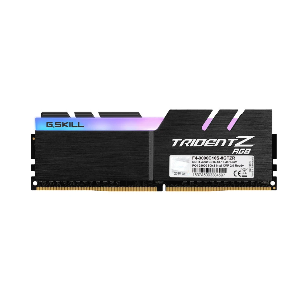 Память TridentZ G.SKILL RGB серии 8 Гб DDR4 3000 МГц для ПК компьютера настольного 16 18