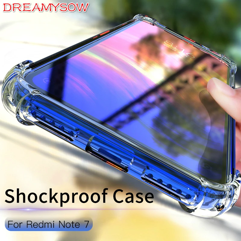 Для Xiaomi Redmi Note 7 Чехол Силиконовый противоударный TPU чехол для Mi9 SE Mi8Lite 6X/A2 Coque GO