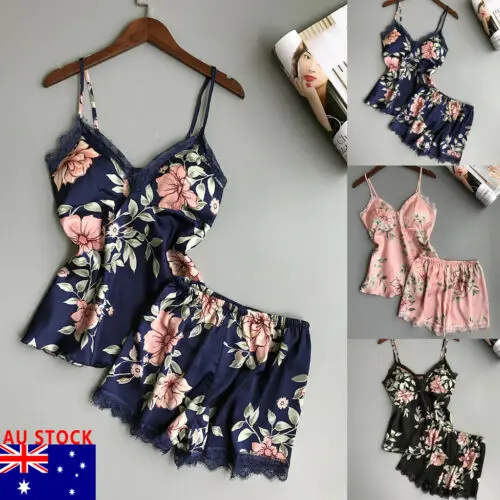 Женское атласное шелковое кружевное нижнее белье Babydoll ночное шорты пижамный
