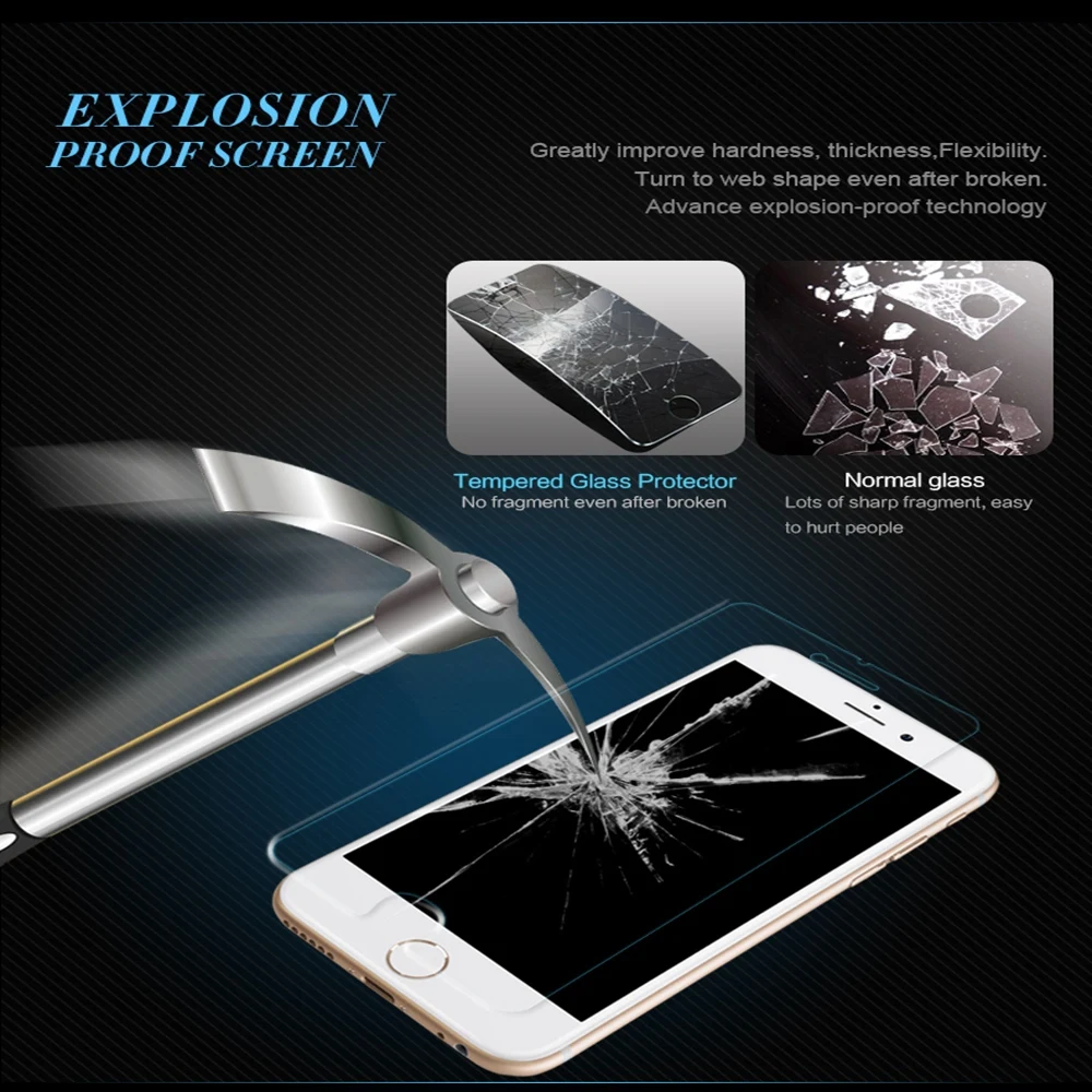 KISSCASE For iPhone 5S SE Tempered Glass Screen Protector Apple 5 5G 6 s Protective Guard Film |