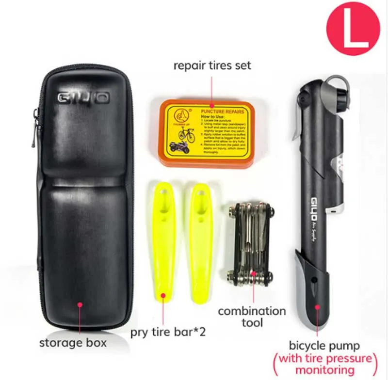 

GIYO Bicycle Repair Tools Portable Bike Tire Repair Kits Pump Cycling Storage Bottle High Quality
