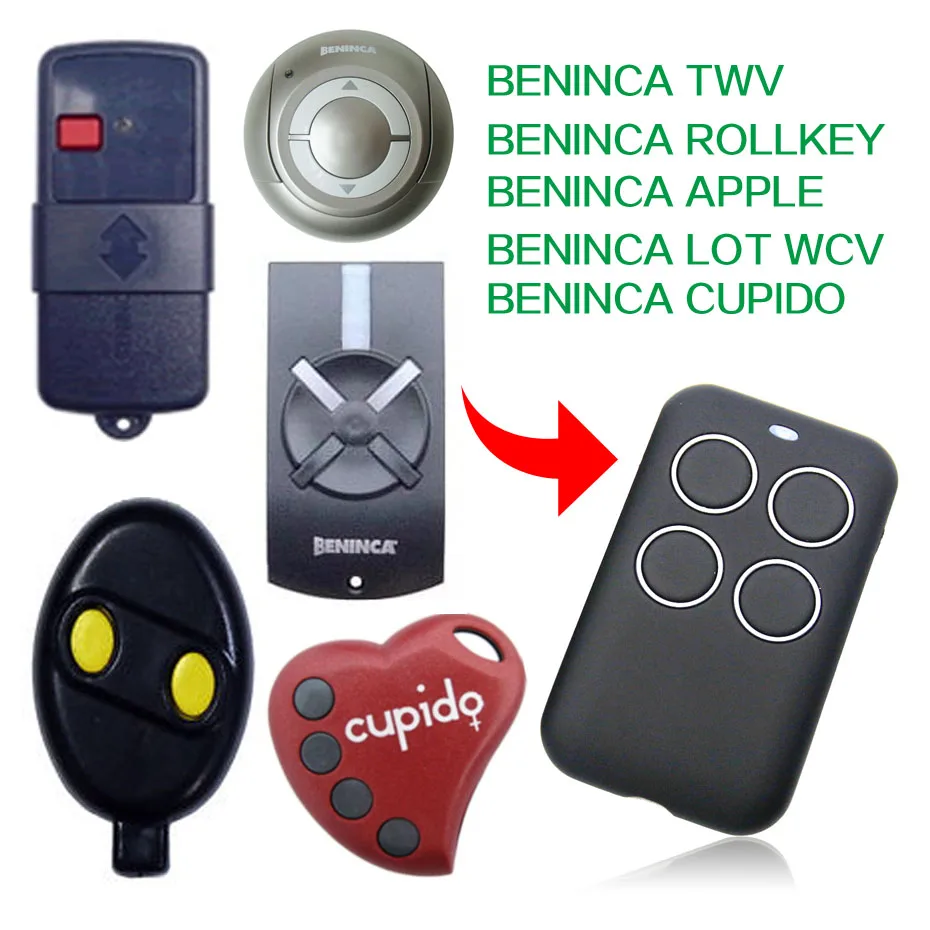 BENINCA TWV CUPIDO roll Key LOT WCV пульт дистанционного управления универсальный для ворот |