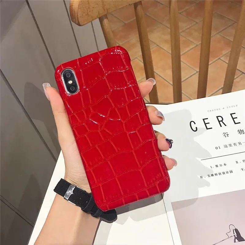 Роскошный Ретро 3D чехол из крокодиловой искусственной кожи для iPhone XS MAX iphone