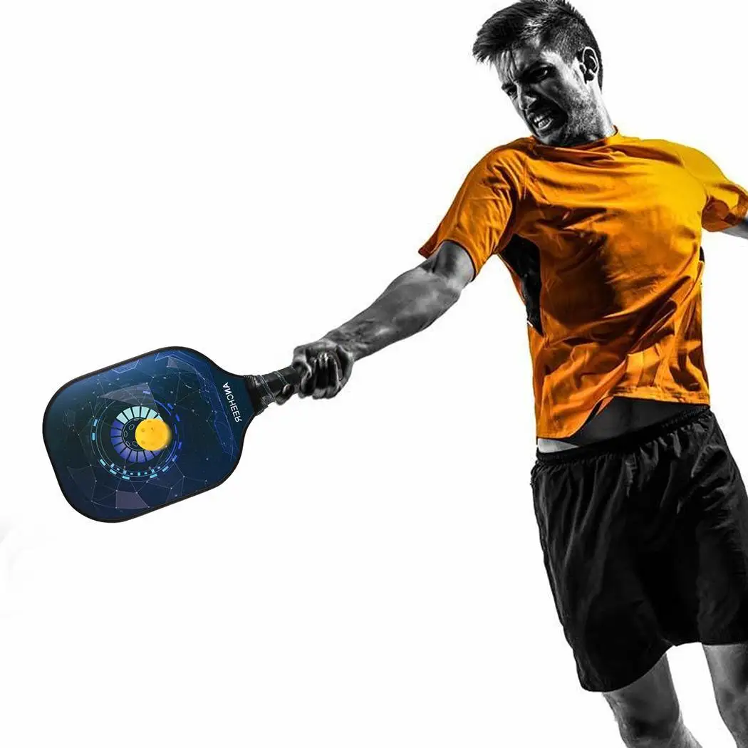 Pickleball Весло угольно графитные волокно ракетки PP полимерный соты композитный Core
