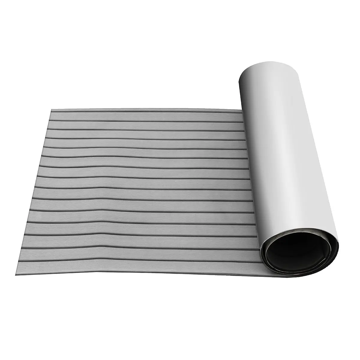 

Seam Line Self Adhesive EVA Foam Teak Sheet Boat Yacht Synthetic Decking 0.6cm 90x240cm Foam Floor Mat Non-skid Grey with Black