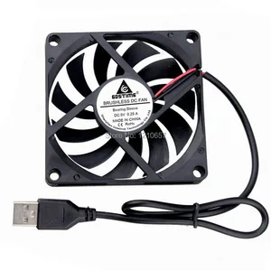 2 шт.партия, Gdstime 8010S 80 мм 80x80x10 мм 8 см, разъем USB 5 В