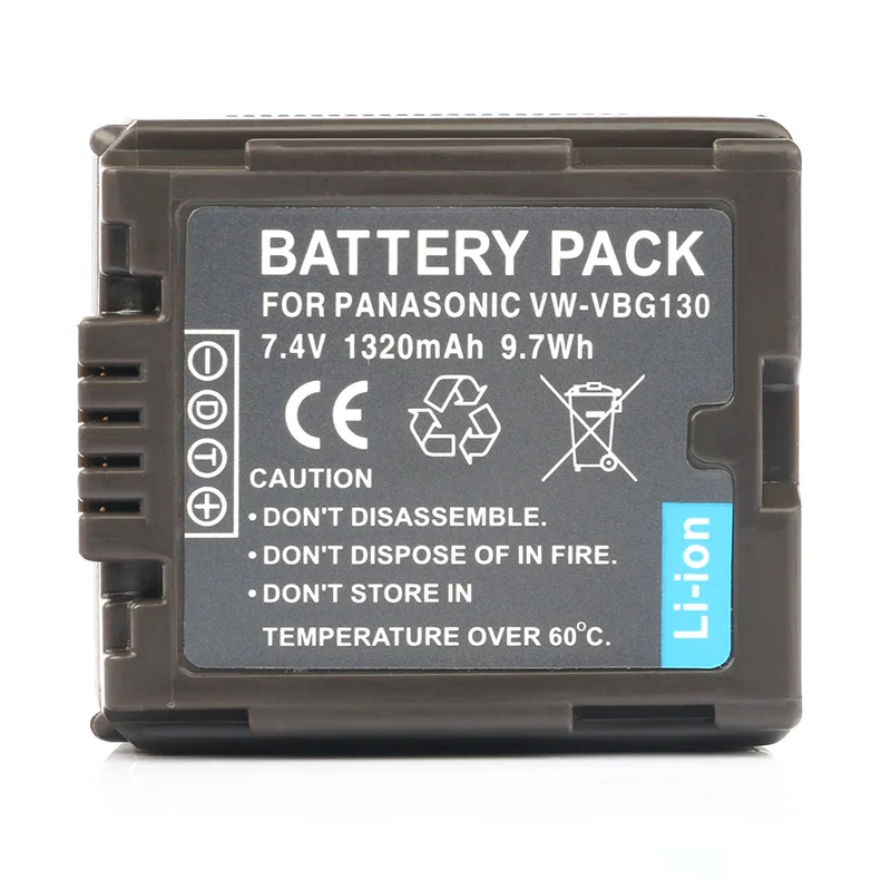 LANFULANG 2 шт в комплекте VW VBG130 цифровой батарейный блок для цифрового фотоаппарата