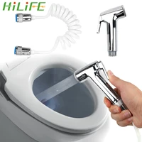 hilife handheld bidet toilet sprayer portable with telephone shower hose spray gun bathroom cleaning tools shower head nozzle