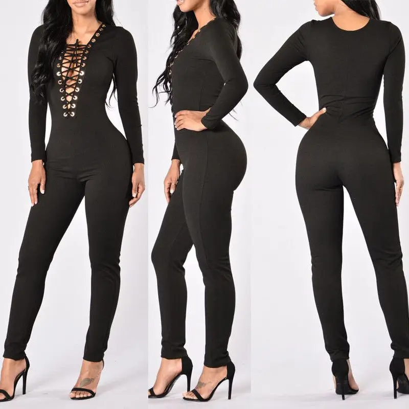 2018 г. пикантные Для женщин дамы спортивный костюм Bodycon Вечерние комбинезон