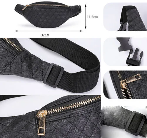 Модный поясной кожаный праздничный кошелек для денег сумка-бананка забавная